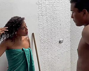 stepsister bribes me quiet about her street night sucking and pussy fuck