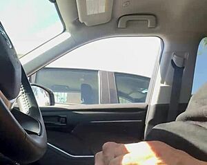 Fuck yeah risky public car flashing gets everyone hard instantly!