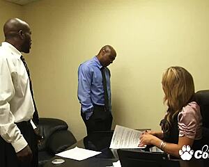 nikki sexxx at work draining those two massive black cocks deepthroat style 😈🍆💦 big tits milf goes wild