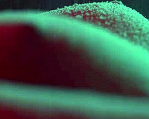 Close-Up Christmas Magic: Snow Falling Gently on Pretty Tits and Small Pussy