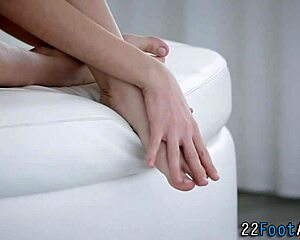 teen babe wanna feel your cock between my soft feet?