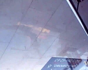 Quick upskirt peek in Minsk shows sexy skirt lift