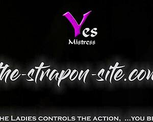 My new strapon is so huge it wrecks bound blonde slave in bdsm assfucking domination