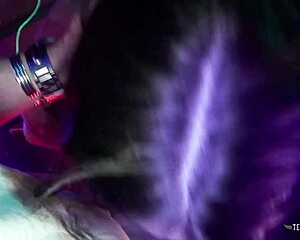 damn that busty brunette milf jumps right into anal threesome at the bar