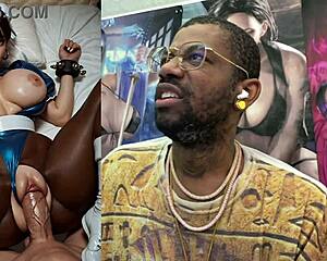 classic cute blonde slut rides big cock pov then mavis anal fucks her bald chun-li pussy