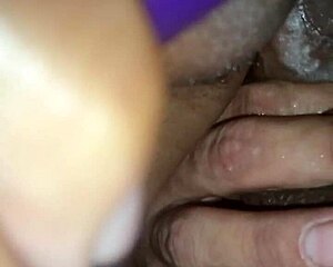 so this wife grabs her dildo and bends over for some intense doggy style pounding at home