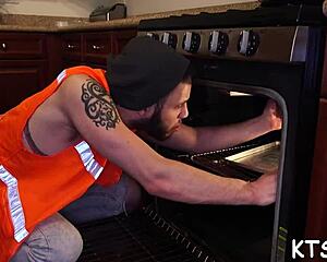 tranny shemale ladyboy scores boyfriend for assfucking ass to mouth blowjob monster cock sucking