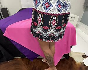 old brazilian dude rams monster cock balls deep in young morena's shaved asshole bareback