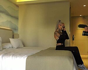 slim tattooed german milf begs no-condom hotel fuck and cum on tight ass?