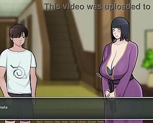 Konoha Milfs Part 13 Stepmom Hinata Jerks Massive Load in Hentai Parody