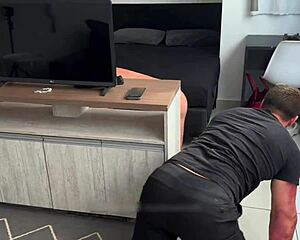 I catch wife riding personal trainer's cock and watch humiliated