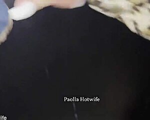 paolla hotwife mom rides huge black cock through gloryhole swing house screams