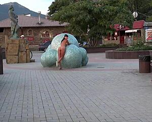 i love strolling nude in public as a naughty milf flashing everyone on the street