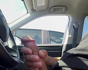 Fuck yeah risky public car flashing gets everyone hard instantly!