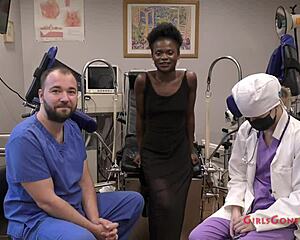 rina arem spreads pussy for gyno exam doctor tampa nurse stacy speculum checkup