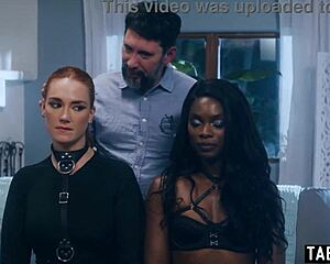 Hey, check out obedient milf wife Siri Dahl and her ebony bff totally serving that perverted husband together