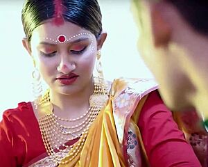 indian bengali newlyweds fuck passionately on honeymoon night for first time creampie