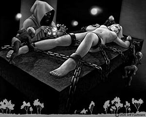 Bound babe endures intense bdsm rope ties and teasing torment in erotic bondage gallery
