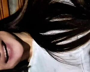 Yulieth Gómez teases her huge tits while touching herself