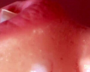 Ever seen a Japanese stepdaughter's close-up blowjob for daddy?
