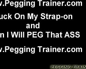 i make sure my big fat strapon is lubed up nice and slick