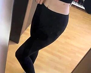 early morning black girl slips pink socks on fetish feet for soles worship