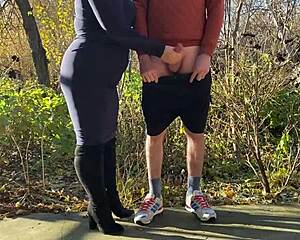 your stepmom in pantyhose heels wants you obedient stepson to cum all over her fat belly now