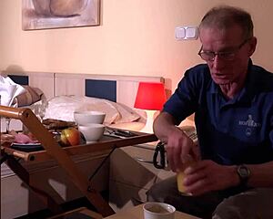 heart pounding as gorgeous 18+ teen fucks 74 year old man to explosive hotel orgasm