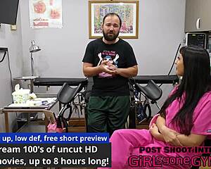 selena sativas first gyno exam with ass fingering and humiliation