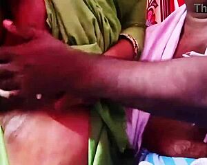 Desi wife sneaks steamy cheating sex with Telugu dirty whispers