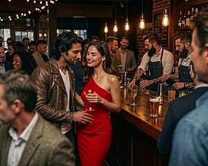 Young bull from swinger bar pumps hotwife full of cum like crazy!