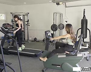 i'm like the coolest stepdad fuckin' her during workouts ya know