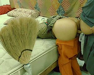 beautiful pakistani maid takes her first time anal pounding from horny arab master