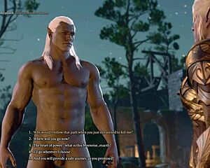 Minthara seduces with her huge tits and ass in bg3 naked sex scene playthrough.