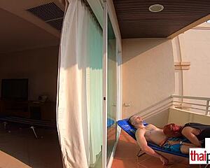 petite thai teen nympho cherry rides big white cock outdoors moaning loud