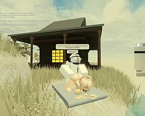 blonde roblox slut bent over for deepthroat blowjob doggystyle assfucking and cum 😈🍑💦