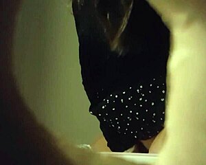 HIDDEN CAM CATCHES SEXY PANTY BABE PEEING THROUGH WALL HOLE!