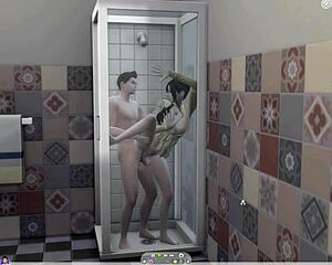ww and jv play before their shower fun