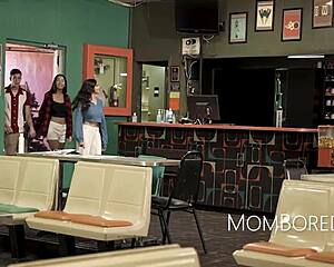 Free Use Date at Bowling Alley with Stepmom and Stepdaughter Feels So Wrong Yet Hot