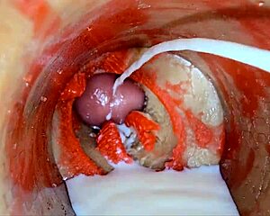 camera deep in tight pussy catches monster cock creampie asmr??