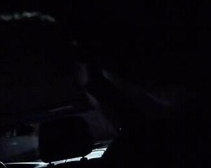 Angie sneaks candid car blowjob creampie with fat whore vibes