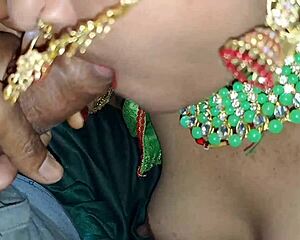 Cum Blast Right in Her Mouth - Dirty Indian Wife Takes It All!