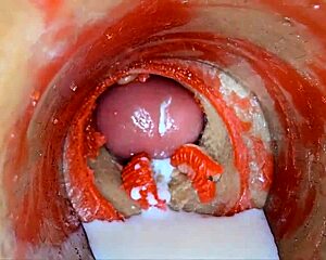 camera deep in tight pussy catches monster cock creampie asmr??