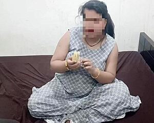 Devar Feeds Chubby Sister-In-Law Favorite Banana Doggystyle