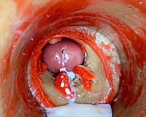 camera deep in tight pussy catches monster cock creampie asmr??