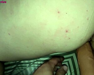 stepmom's fat ass fucked on bed till cum