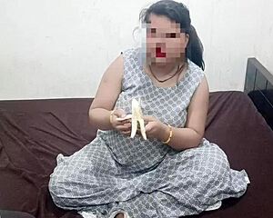 Devar Feeds Chubby Sister-In-Law Favorite Banana Doggystyle