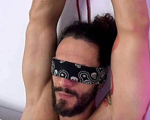 i moan as my hot best friend ties me up for intense tickling fun