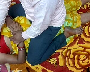 hot swinger wife yellow saree fucked hard after sleep by jiju