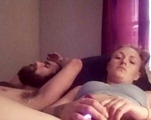 snow bunny grabs her toys for intimate shaved pussy play session all alone